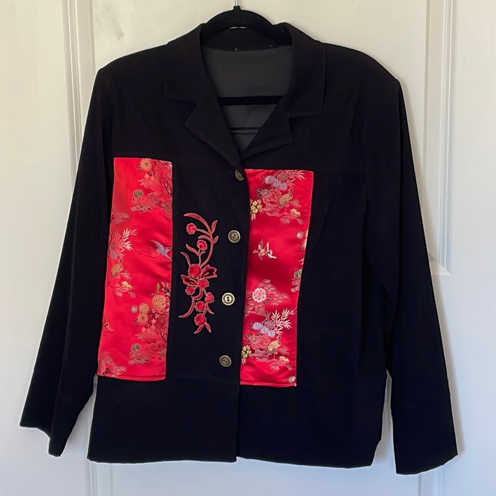 Asian Inspired Jacket Blazer Large
